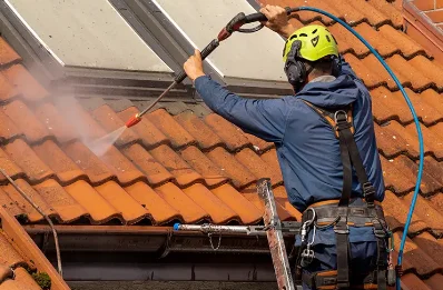Démoussage et hydrofuge de toiture à Marsaz